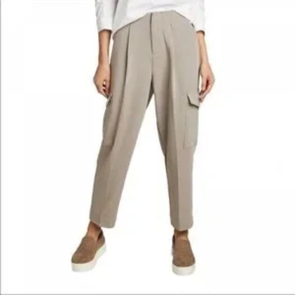 Prologue Womens Neutral Ankle Length Casual Cargo Trouser Pants, Plus 14